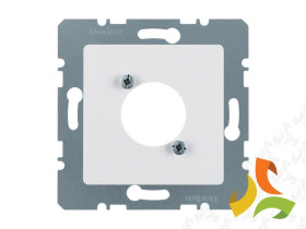 BERKER B.KWADRAT Płytka czołowa do gniazd XLR seria D biały połysk 141209 HAGER