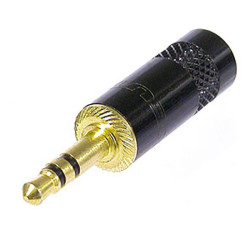 Rean NYS231BG-LL AV 3.5mm Audio Jack 3 Pins 1pc Black-Gold