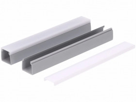 Profil led PCV Max Up 20x20 2m szary ML