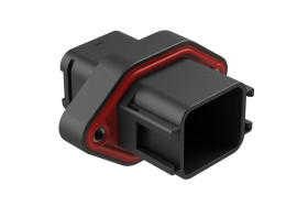 Złącze samochodowe 18-pinowe Amphenol Industrial 3-rzędowe Żeński 13A ATV Montaż na kołnierzu Gniazdo