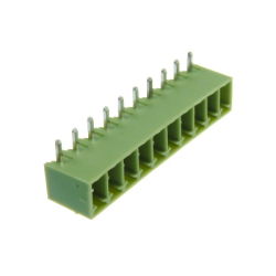 ZŁĄCZE ME030-381-10 KĄTOWE MĘSKIE ZAMKNIĘTE R-3,81MM 8A 125V RoHS