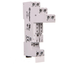 Gniazdo przekaźnikowe do serii 46.52 na szynę DIN, wykonanie trakcyjne 97.02.7SMA