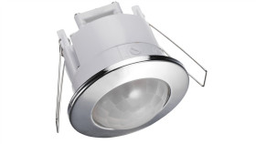 Czujnik Ruchu Sufitowy Do Wbudowania Led 360 Stopni Srebrny Pir Podtynkowy Do...