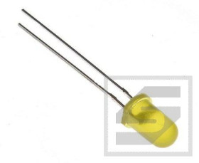 Dioda LED 5mm migaj.żółta matowa DIOD-6546;Vf=2.5-3V;If=20mA;595nm;