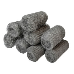 Faithfull FAIASW8A Steel Wool, Assorted Grades 20g Rolls (Pack 8)