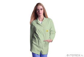 FARTUCH ESD STANDARD ZIELONY ROZMIAR M