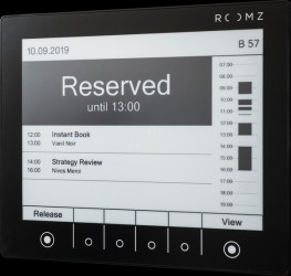 ROOMZ-DISPLAY-002-B-BAS Spatial planning display, ROOMZ, black