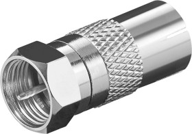 Adapter F: Wtyk F Gniazdo do kabla koncentrycznego - Połączenie, materiał obudowy miedź