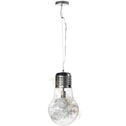 Lampa CLOTILDE fi300*H1500mm 1xE27 TRANS Szkło + metal