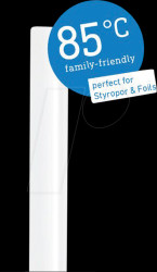 110088192 Crystal glue sticks, 85°C, 7-mm diameter. 16 items, 96 g