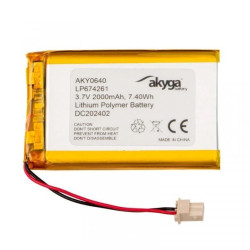 Akumulator Li-Po 3,7V 2000mAh PCM Molex 2.50 2-Pin 50mm AKY0640 LP674261