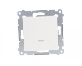 Simon 54 Łącznik schodowy z podświetleniem biały DW6AL.01/11