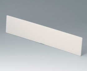 Front/rear panel, straight, ABS, (W x H) 271.6 x 55.6 mm, gray white, B2129307