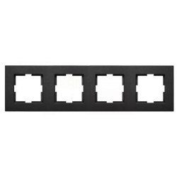 Panasonic NOVELLA Ramka poczwórna czarna 92180654M