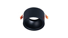 Oprawa Mini Goldi-B/B Wpust Czarna Z Czarnym Ringiem Gu10 Okrągła Sufitowa...