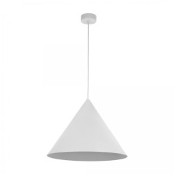 Lampa wisząca CONO WHITE, pojedyncza w kolorze białym, klosz stożkowy Ø46cm, gwint E27 10010 TK Lighting