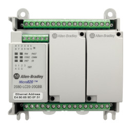 Sterownik programowalny PLC Allen Bradley Micro820 12 8 RJ45, RS232, RS485 Analogowe, DC Przekaźnik Ethernet Ethernet