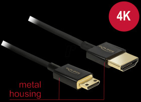 85118 High speed HDMI cable, a male > Mini-C male, 0.25 m.