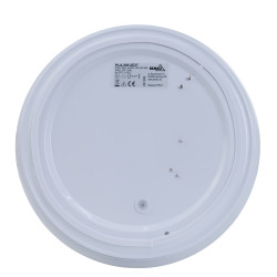 Plafoniera Plato 2xE27 IP44 mleczny klosz biała C37-PLA-285-2E27