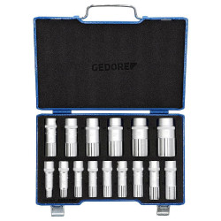 Gedore 2190214 Socket Wrench Set 1/2&quot; 15 Pieces UD 10-32 mm