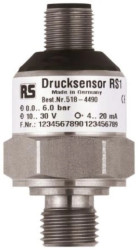 Przetwornik ciśnienia Złącze M12 Gaz, płyn z wskaźnikiem 0 → 40bar, Analogowe, 10 → 30 V DC, IP67 G1/4