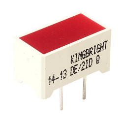 Bargraf LED Kingbright EN/2ID DE/2ID 2 x czerwony (D x S x W) 14 x 7.5 x 8 mm