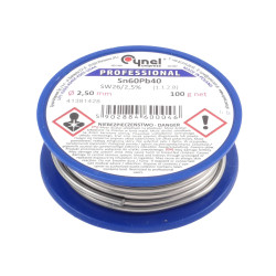 Cyna z topnikiem SW26, Cynel, 2.5mm, 100g