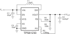 5-A, 5-V fixed output voltage high efficiency synchronous boost converter