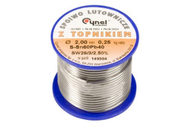 Drut do lutowania 2mm DW 2,00/TLR cyna E05ML-01010200801