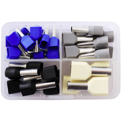Quadrios 2010C395 Ferrule Set 36pc Cu/Tin 2.5-10mm&#xB2; Partially Insulated