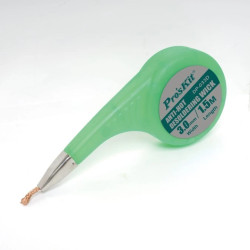 Plecionka do cyny 3mm/1,5m w podajniku Konstrukcja zapobiegająca oparzeniom DP-033D