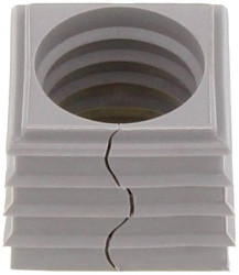 CONTA-CLIP 28671.6 Element uszczelniający KDS-DE 15-16 GR, (D x S x W) 20.3 x 20.3 x 17.7 mm, termoplastyczny elastomer,