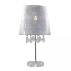 Lampa stołowa Mona srebrna 1xE14 Light Prestige