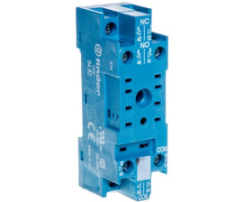 Gniazdo do serii 55.32/85.02 modułów 99.01, zaciski śrubowe, montaż na szynę DIN 35mm 94.82SMA