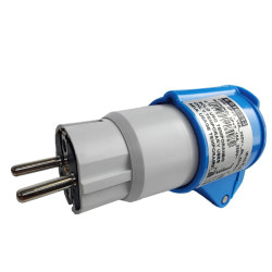 Marlanvil Adapter kempingowy wtyk Uni-Schuko 16A 250V na 16A CEE gniazdo przejściówka IP40 6.816.213