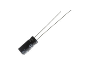Kondensator 47μF 25V dc Radialny, Otwór przelotowy RS PRO roztaw: 2mm 5 (Dia.) x 11mm