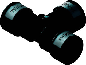 Trójnik (rozgałęźnik T) Fränkische Rohrwerke 4891955200 czarny 10 szt.