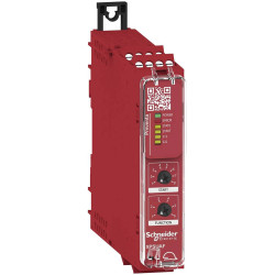 Schneider Electric XPSUAT13A3AP Safety Relay 24V LED indicator 45x100x120mm