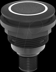 SSWTLRBI_C005 Pushbutton - 1 S, black, LED-Ring blue
