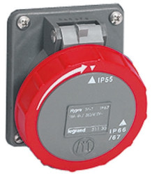 32A Legrand Czerwony IP44