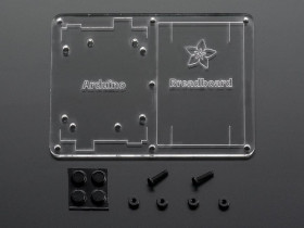Adafruit Plastic mounting plate for breadboard and Arduino - rubber feet