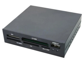 CR0012 Czytnik kart: pamięci, zasilany wewnętrznie, czarny