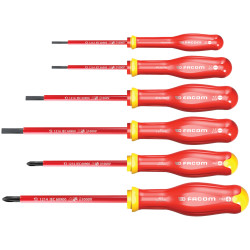 Facom ATPVE.J6PB Protwist&#xAE; VDE Screwdriver Set, 6 Piece