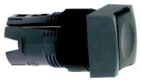 Główka przycisku samoczynny powrót bez podświetlenia plastikowy kwadratowy czarny ZB6CA2