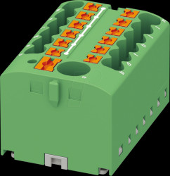 3273360 PTFIX 12x2.5 distributor block, green