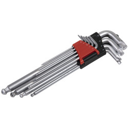 Sealey AK7180 Ball-End Hex Key Set 9pc Lock-On&#x2122; - Metric