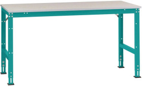 Manuflex AU6009.5021 Stół roboczy UNIWERSALNY standard z płytą dekoracyjną PCW, szer. X gł. X wys. = 1000 x 600 x 760-87