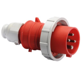 Wtyczka QUICK-CONNECT TE Plus z zintegrowanym zadławieniem MULTI-GRIP 16A 4p 400V 6h IP67 21349