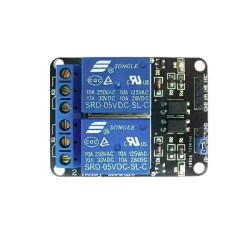 Moduł 2 przekaźników 5V z separacją optyczną