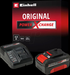 4512042 Power X-Change starter set, 1x 4.0 Ah rechargeable battery, 1x c